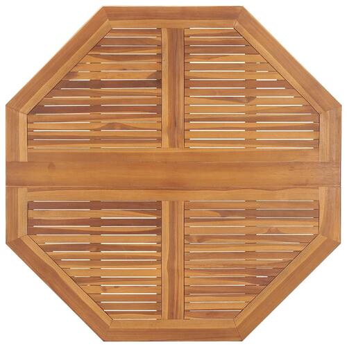 Foldbart havebord 110x110x75 cm massivt teaktræ
