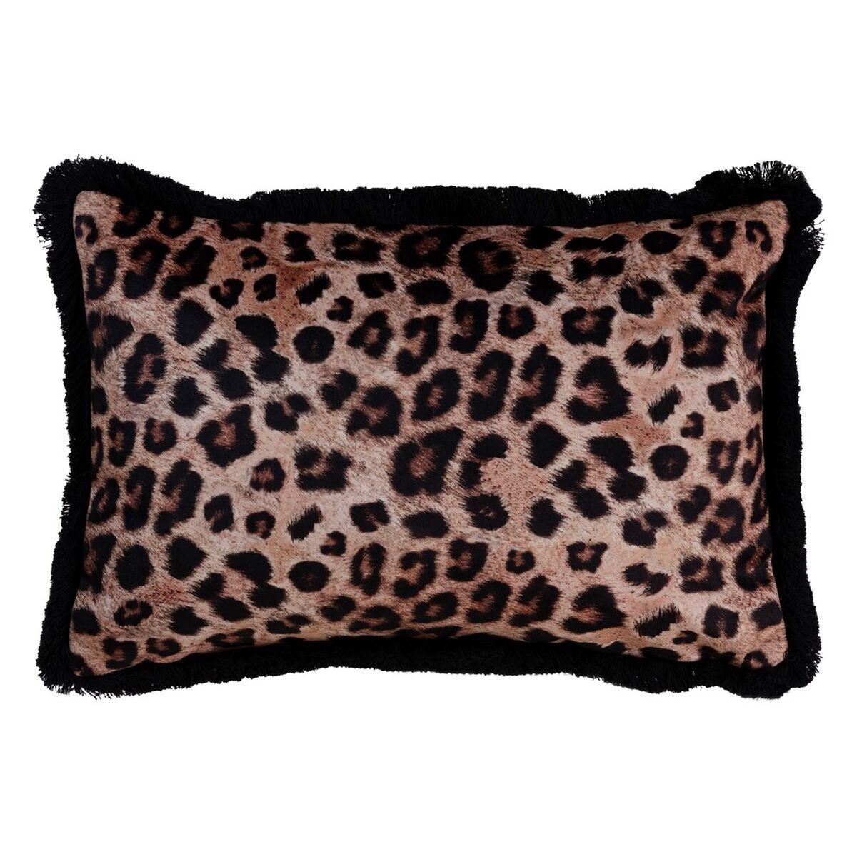 Pude Brun Leopard 45 x 30 cm