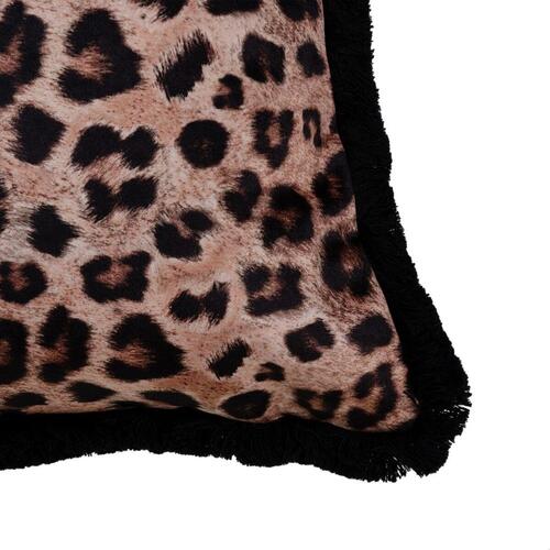 Pude Brun Leopard 45 x 30 cm