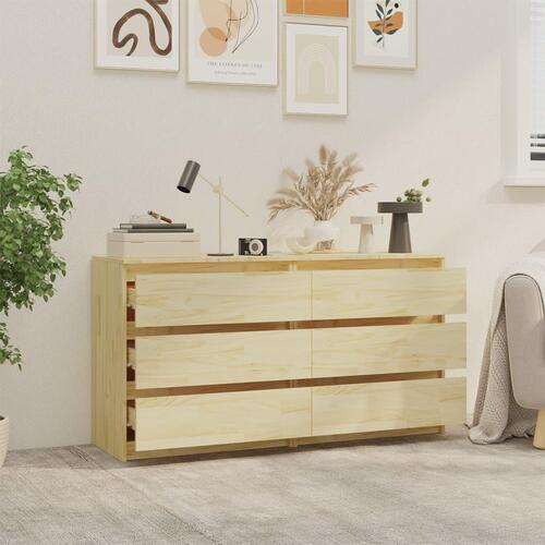 Sengeborde 2 stk. 60x36x64 cm massivt fyrretræ
