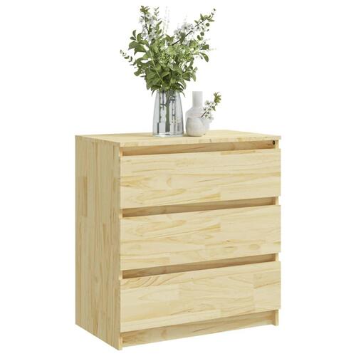 Sengeborde 2 stk. 60x36x64 cm massivt fyrretræ