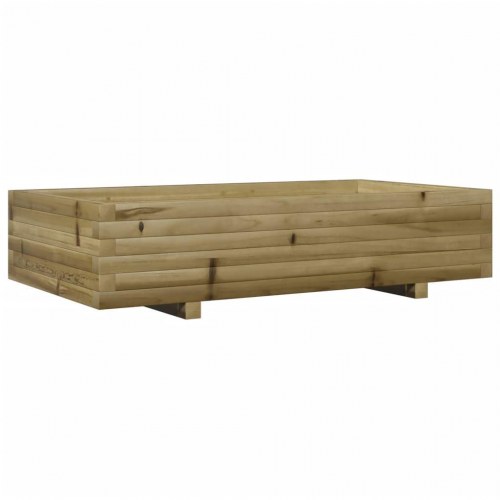 Plantekasse 110x60x26,5 cm imprægneret fyrretræ