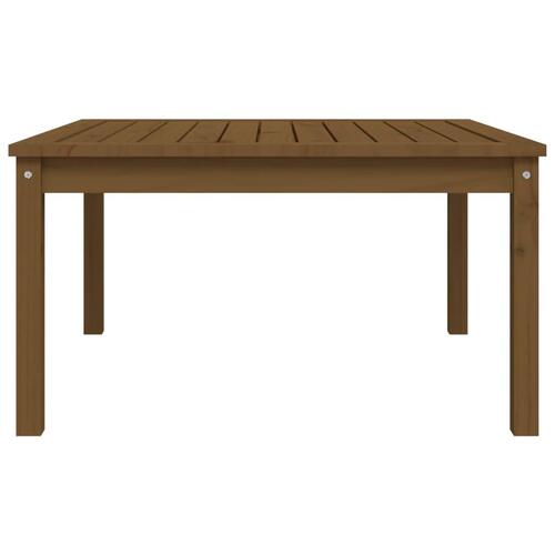 Havebord 82,5x82,5x45 cm massivt fyrretræ gyldenbrun