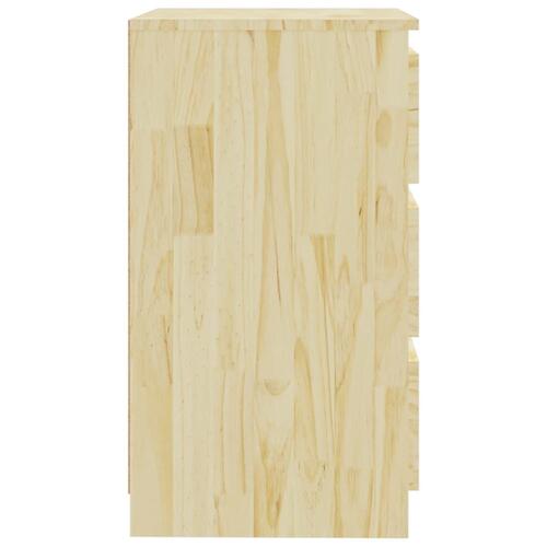 Sengeborde 2 stk. 60x36x64 cm massivt fyrretræ