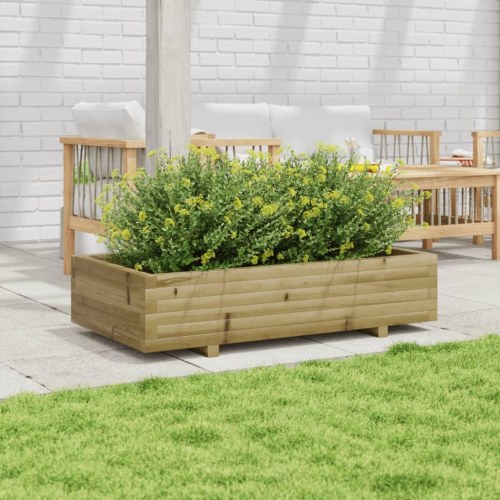 Plantekasse 110x60x26,5 cm imprægneret fyrretræ