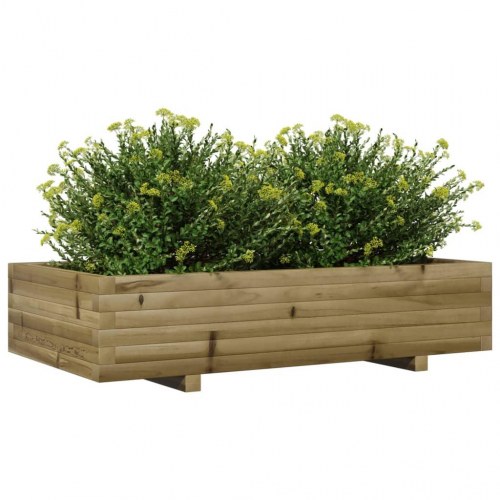 Plantekasse 110x60x26,5 cm imprægneret fyrretræ