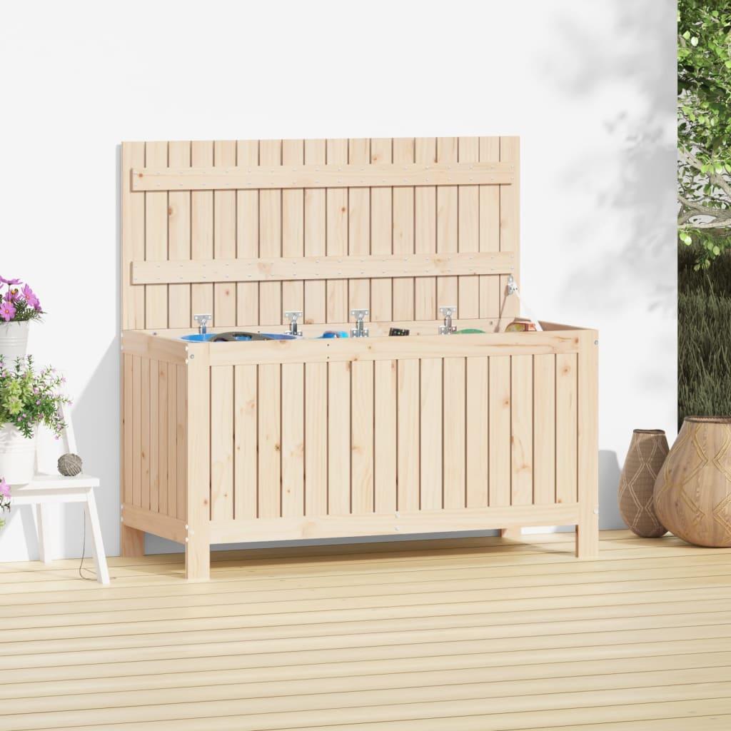 Opbevaringskasse til haven 115x49x60 cm massivt fyrretræ