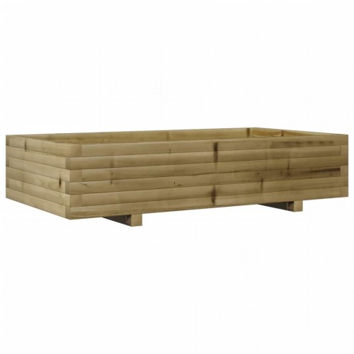 Plantekasse 110x60x26,5 cm imprægneret fyrretræ