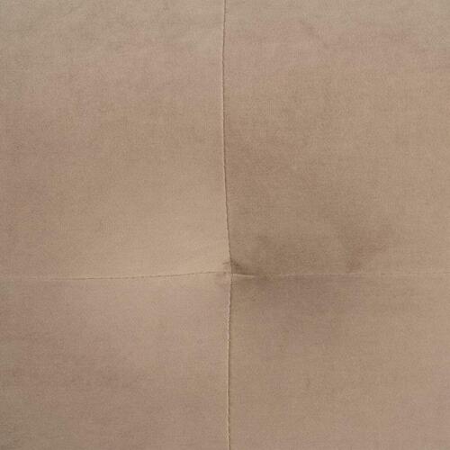 Sofa 156 x 81 x 72 cm Champagne Syntetisk stof Træ Fløjl