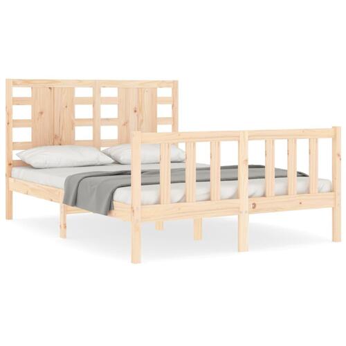Sengeramme med sengegavl Small Double massivt træ