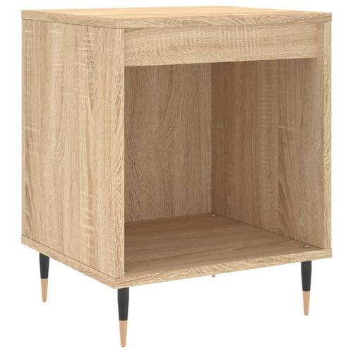 Sengeborde 2 stk. 40x35x50 cm konstrueret træ sonoma-eg