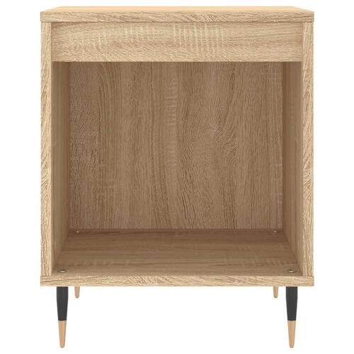 Sengeborde 2 stk. 40x35x50 cm konstrueret træ sonoma-eg