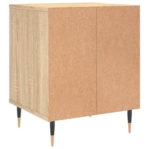 Sengeborde 2 stk. 40x35x50 cm konstrueret træ sonoma-eg