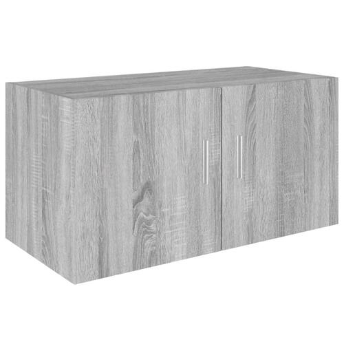 Vægskab 80x39x40 cm konstrueret træ grå sonoma-eg