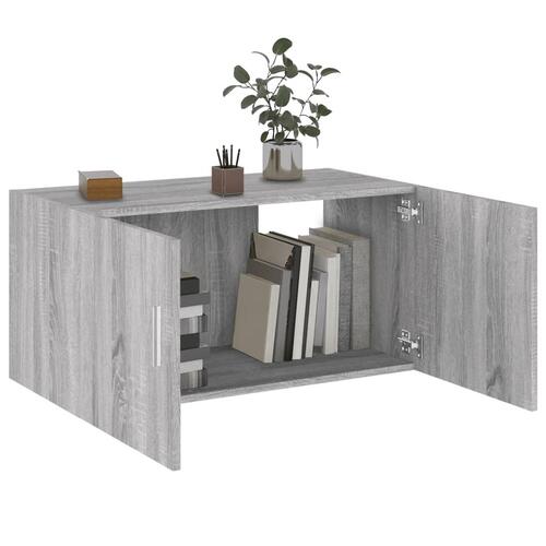 Vægskab 80x39x40 cm konstrueret træ grå sonoma-eg