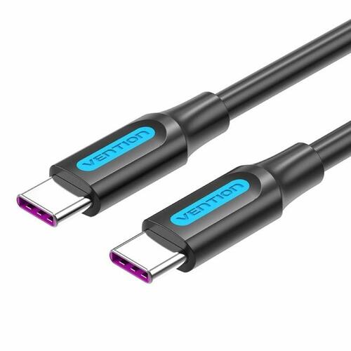 USB-C til USB-C-kabel Vention COTBG Sort 1,5 m