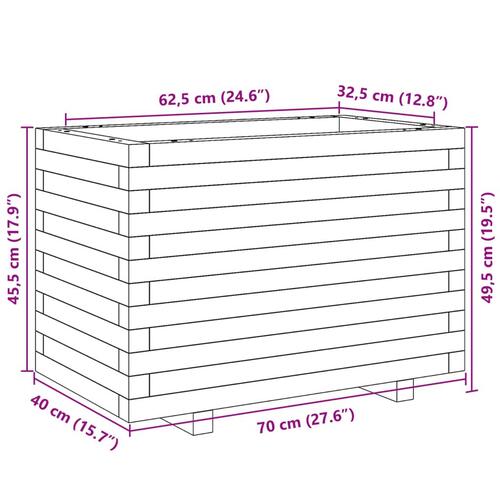 Plantekasse 70x40x49,5 cm massivt douglasgran