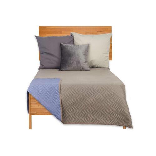 Sengetæppe med to sider 180 x 260 cm Blå Grå (6 enheder)