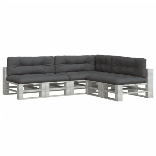 Pallehynder 7 stk. stof antracitgrå
