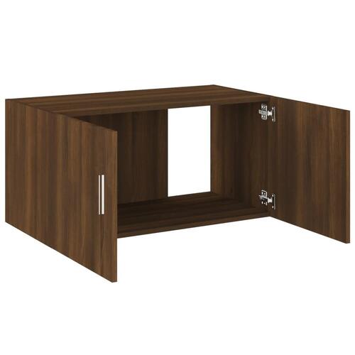 Vægskab 80x39x40 cm konstrueret træ brun egetræsfarve