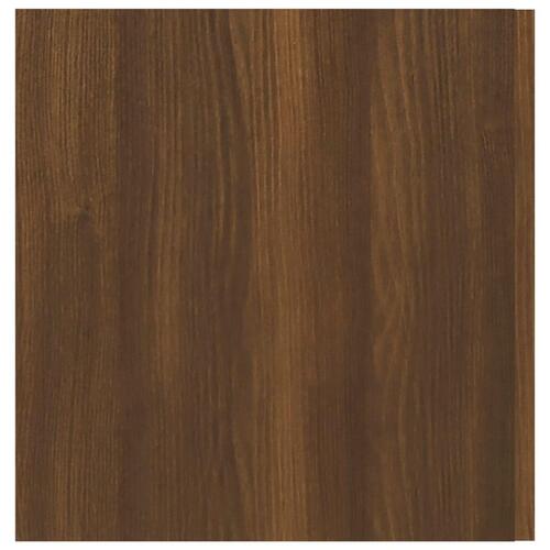 Vægskab 80x39x40 cm konstrueret træ brun egetræsfarve