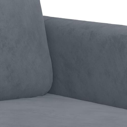Lænestol 60 cm velour mørkegrå