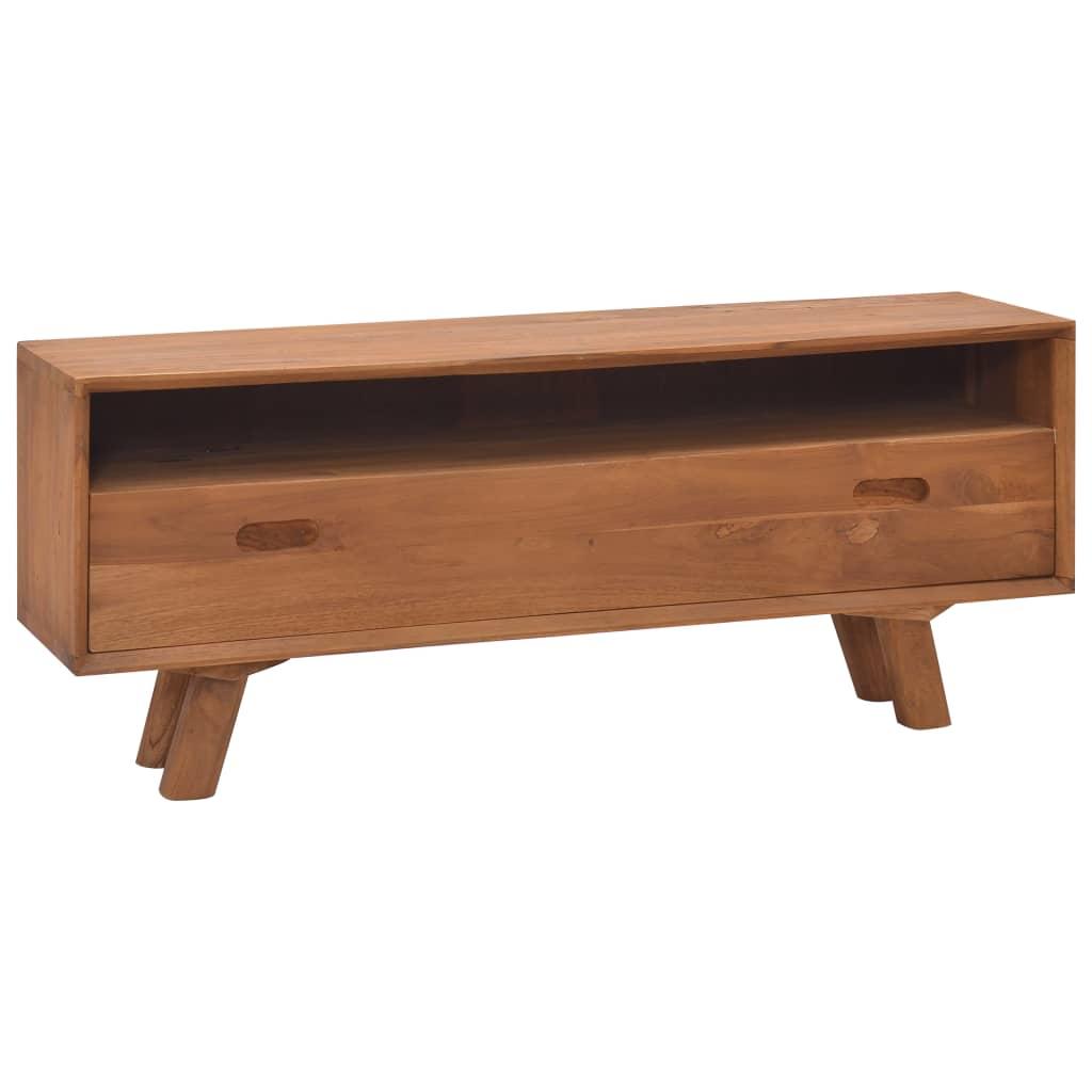 Tv-skab 110x30x45 cm massivt teaktræ