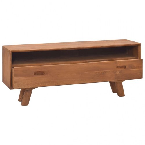 Tv-skab 110x30x45 cm massivt teaktræ