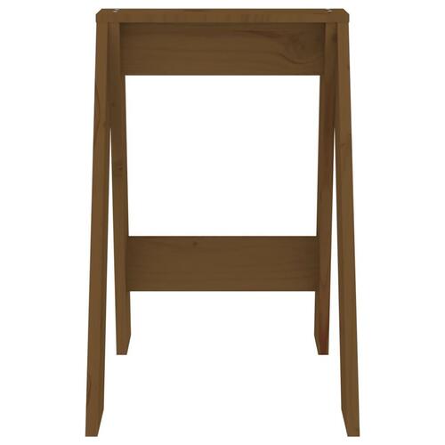 Taburetter 2 stk. 40x40x60 cm massivt fyrretræ gyldenbrun