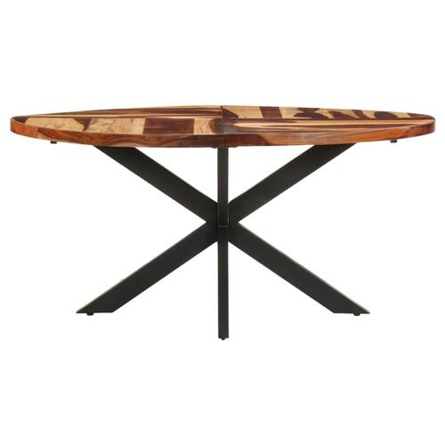 Spisebord 160x90x75 cm massivt akacietræ med sheeshamfinish