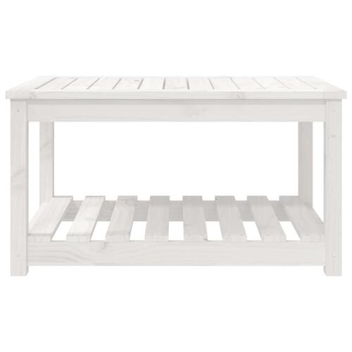 Havebord 82,5x50,5x45 cm massivt fyrretræ hvid
