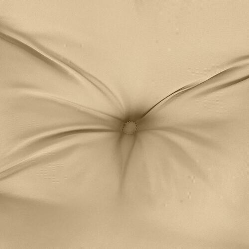 Hynder til havebænk 2 stk. 100x50x7 cm stof meleret beige