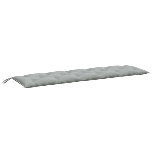 Hynder til havebænk 2 stk. 180x50x7 cm stof meleret lysegrå