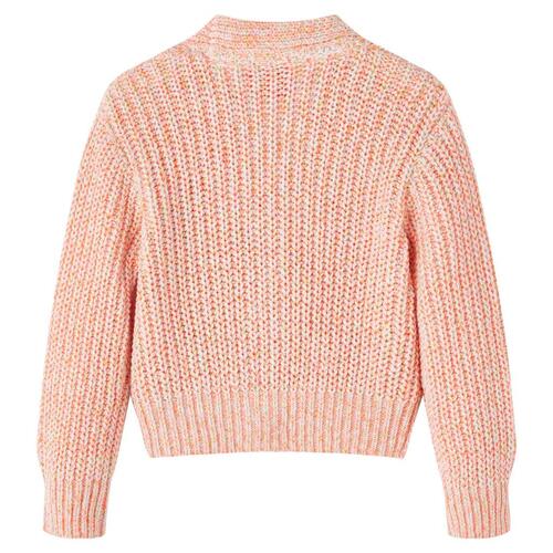 Strikket cardigan til børn str. 104 lyserød