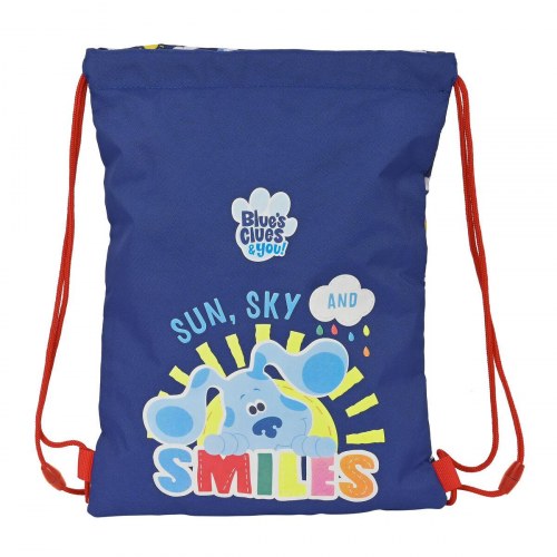 Skoletaske snøre Blue's Clues - marineblå 26 × 34 cm