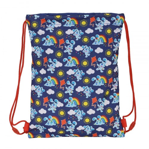 Skoletaske snøre Blue's Clues - marineblå 26 × 34 cm