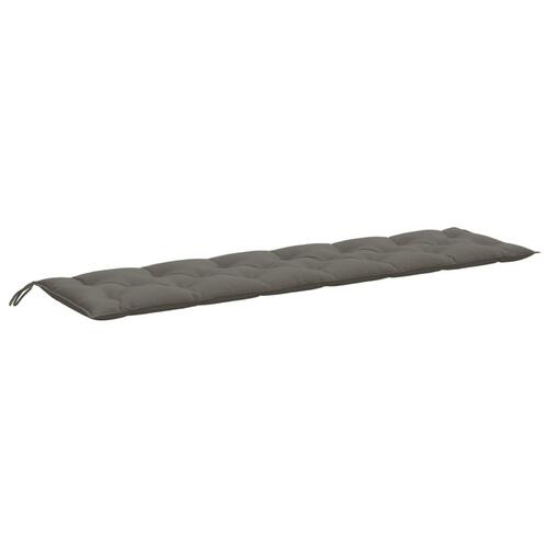 Hynder til havebænk 2 stk. 200x50x7 cm stof meleret mørkegrå