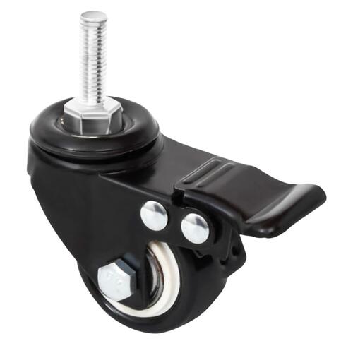 Hjul til plantekasse 4 stk. 8x3,5x8 cm jern sort