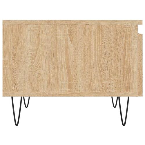 Sofabord 50x46x35 cm konstrueret træ sonoma-eg