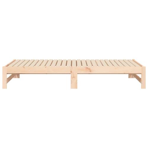 Daybed med udtræk 2x(90x190) cm massivt fyrretræ