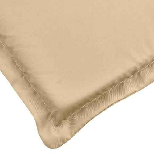 Hynder til havebænk 2 stk. 200x50x7 cm stof meleret beige