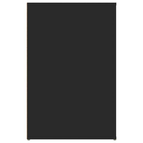 Skrivebord 100x49x75 cm konstrueret træ sort