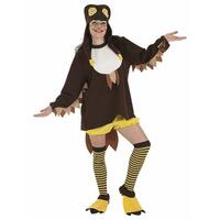 Kostume til voksne Ugle Dame (5 Dele)