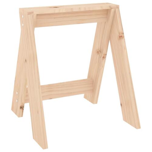 Taburetter 2 stk. 40x40x45 cm massivt fyrretræ