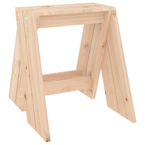 Taburetter 2 stk. 40x40x45 cm massivt fyrretræ