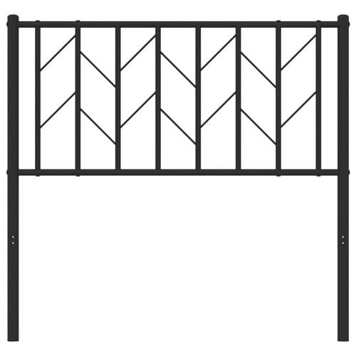 Sengegavl 90 cm metal sort