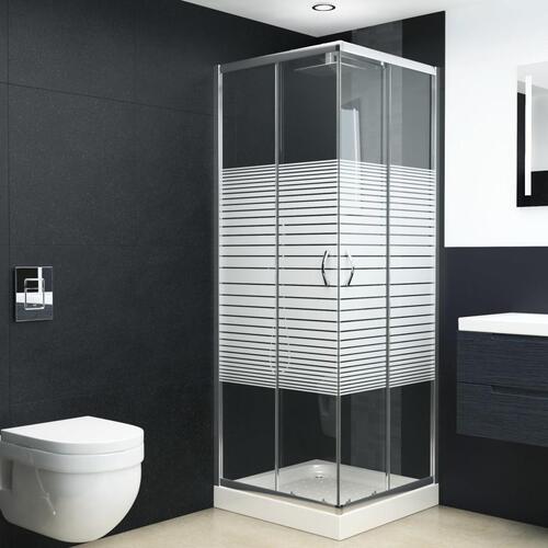 Brusekabine sikkerhedsglas 80 x 80 x 185 cm