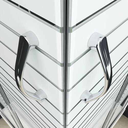 Brusekabine sikkerhedsglas 80 x 80 x 185 cm