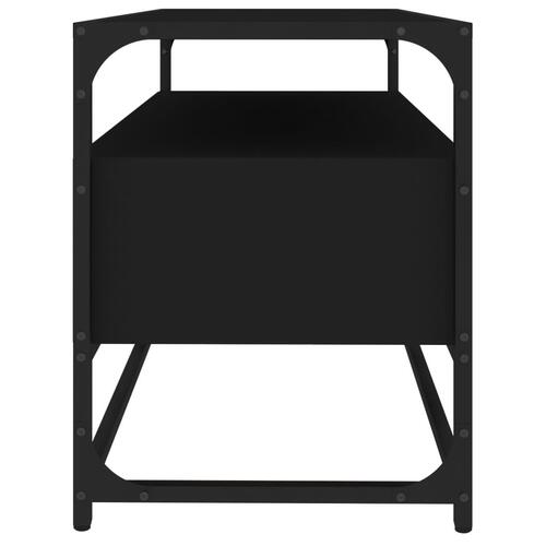 Tv-bord 80x35x45 cm konstrueret træ sort