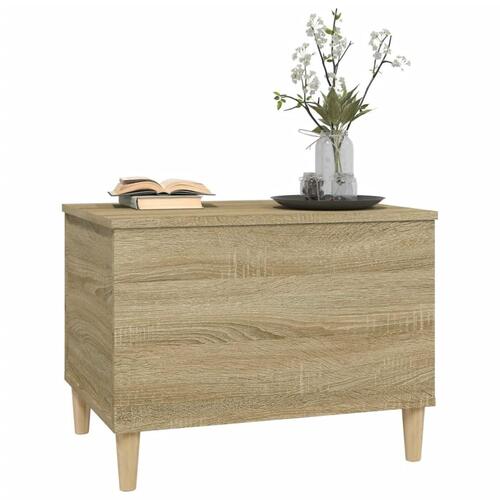 Sofabord 60x44,5x45 cm konstrueret træ sonoma-eg